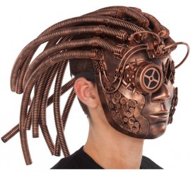 Steampunk Mask with Pipe Dreadlocks