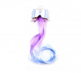 Tuft with lilac and blue princess bow