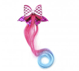 Tuft with Blue and Pink Mermaid Bow