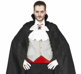 Medalhão vampiro com pedra vermelha 6 cm