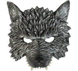 Meia Máscara de Lobo Cinzento