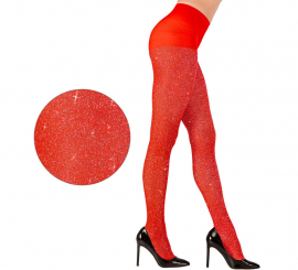 Meia-calça feminina 40 Denier Red Glitter