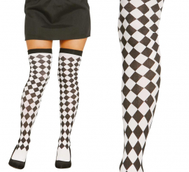 Diamond Harlequin Meias