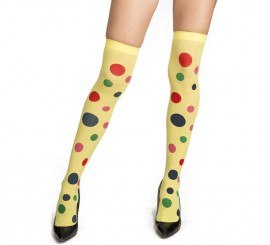 Polka dot clown tights