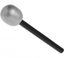 Microfone prateado