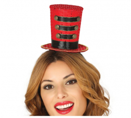 Red Majorette Mini Top Hat