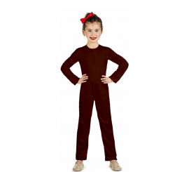 Brown knitted leotard or jumpsuit for children