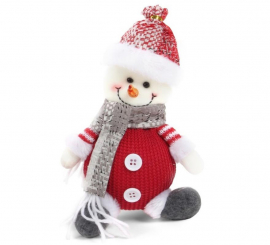 Boneca Pingente Boneco de Neve 27x14 cm