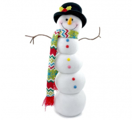 Snowman with Hat 50 cm