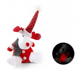 Sitting doll with long hat measuring 42X22 cm