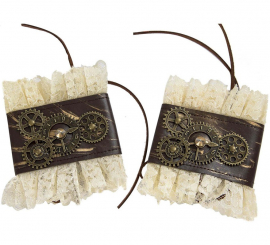 Pulseiras Steampunk com rolamentos