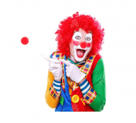 Nariz de palhaço de espuma vermelha