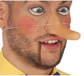 Nariz de látex de 10 cm de comprimento