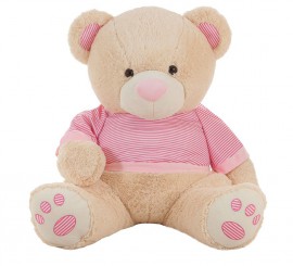 Urso de Pelúcia com Camiseta Rosa em vários tamanhos