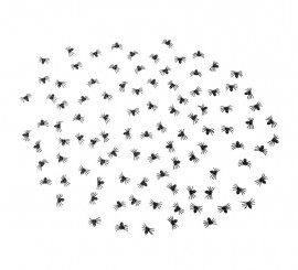 Pack of 100 Spiders of 1.5x2 cm