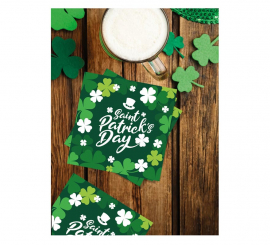 Pack of 12 St. Patrick's Day Napkins of 33x33 cm