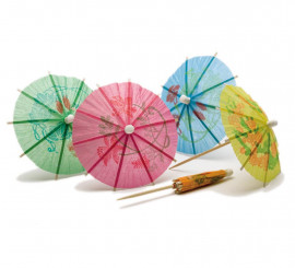 Pacote de 144 Guarda-Sóis Pequenos com Espiga