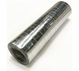Pack of 18 Metallic Silver Streamers of 4m