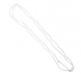 Pacote de 2 colares de pérolas de 38 cm