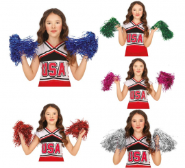 Pack de 2 Pom-Poms metálicos em várias cores