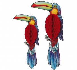 Pack de 2 tucanos pendurados de 40 e 30 cm