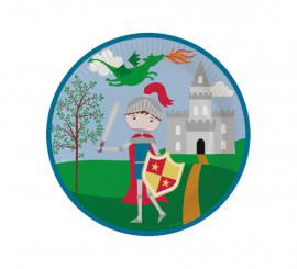 Pack de 8 Pratos de Cavaleiro Medieval em Cartão 23 cm