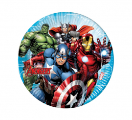 Pack de 8 Placas de Papelão Vingadores Vingadores 23 cm