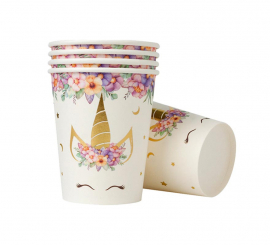 Pack of 8 Unicorn Glasses of 266 ml