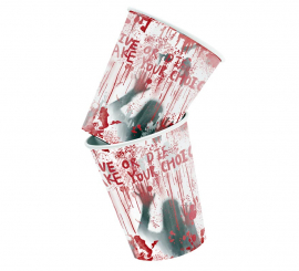 Pacote de 8 Copos Sangrentos de 266 ml