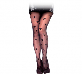 Calcinha preta com cruzes adulta