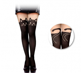 Adult Black Cat Panty with Ears