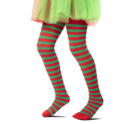 Meias Elfas Listradas Infantil