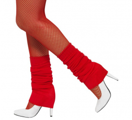 Pair of red leg warmers