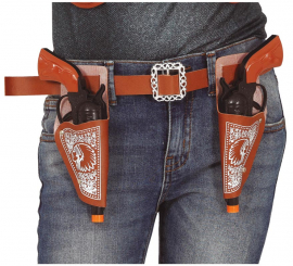 Par de Coldres com 2 Pistolas de 20 cm