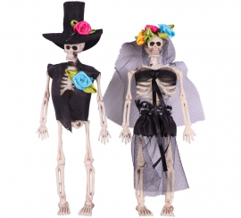 Dia do esqueleto do casal casamento 15 cm