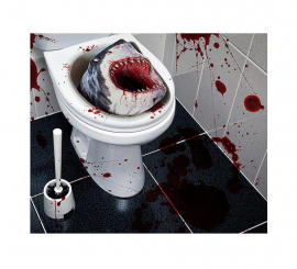 Killer Shark sticker for toilet lid 30x40 cm