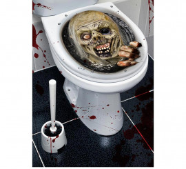 Zombie sticker for toilet lid 30x40 cm