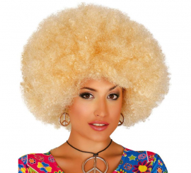 Extra large blonde afro wig