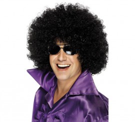 Peruca afro preta grande