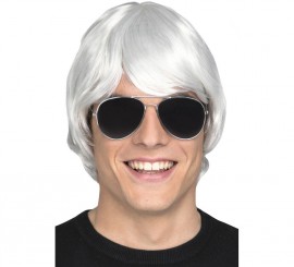 White 60s Wig