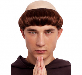 Peruca coroa de monge careca