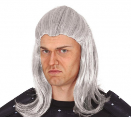 Gray Warrior Witch Wig