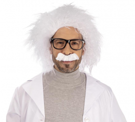 Peruca Científica Branca Desgrenhada