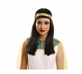 Black straight Egyptian wig