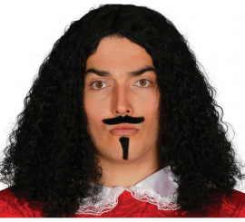 Vintage wig with mustache