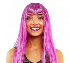 Long Bright Purple Wig