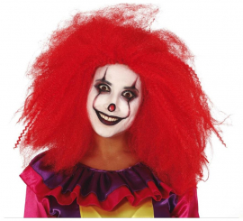 Peruca de palhaço vermelho
