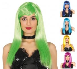 Peruca Longa com Franja em diversas cores