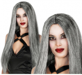 Long Straight Gray Wig