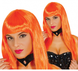 Peruca Liso Laranja